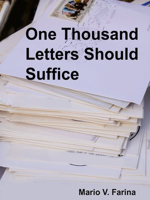 cover image of One Thousand Letters Should Suffice